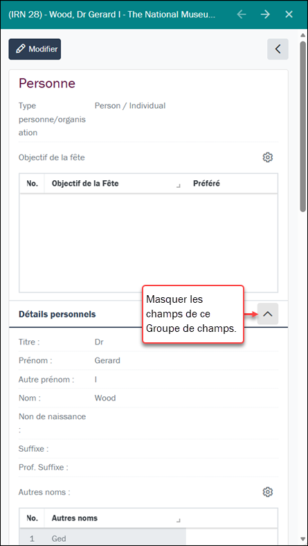 Cliquez pour agrandir Groupe de champs agrandi
